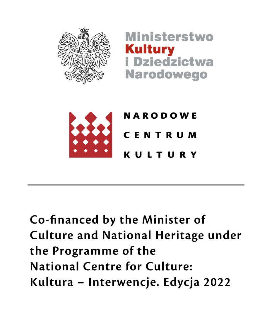 Logos of Ministry of Culture and National Heritage and National Centre of Culture.