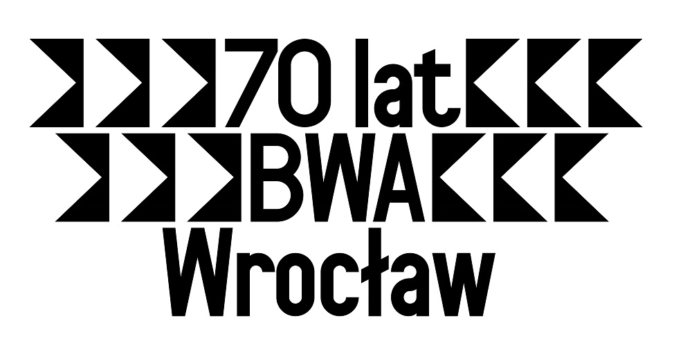 Logo z napisem 70 lat BWA Wrocław