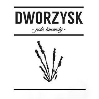 Logo Dworzysk - pól lawendy