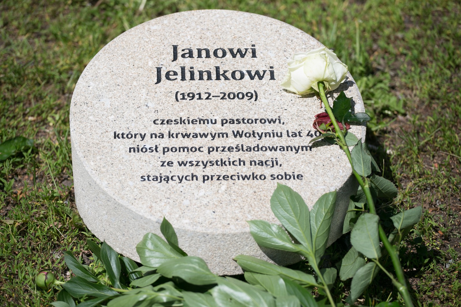 Kamień upamiętniający Jana Jelinka