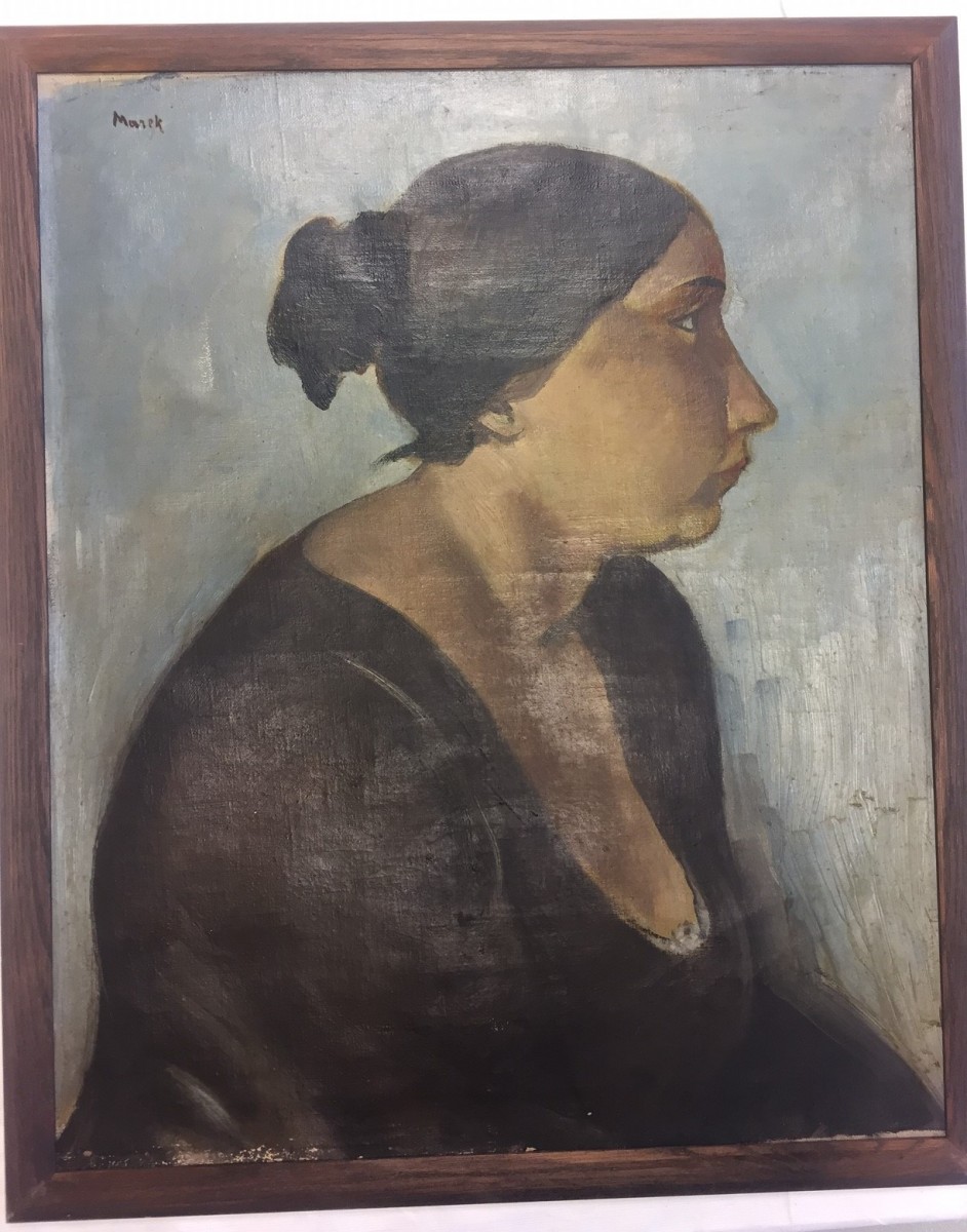 Marek Szwarc, Portret Polki, 1920, olej/płótno, fot. Muzeum POLIN