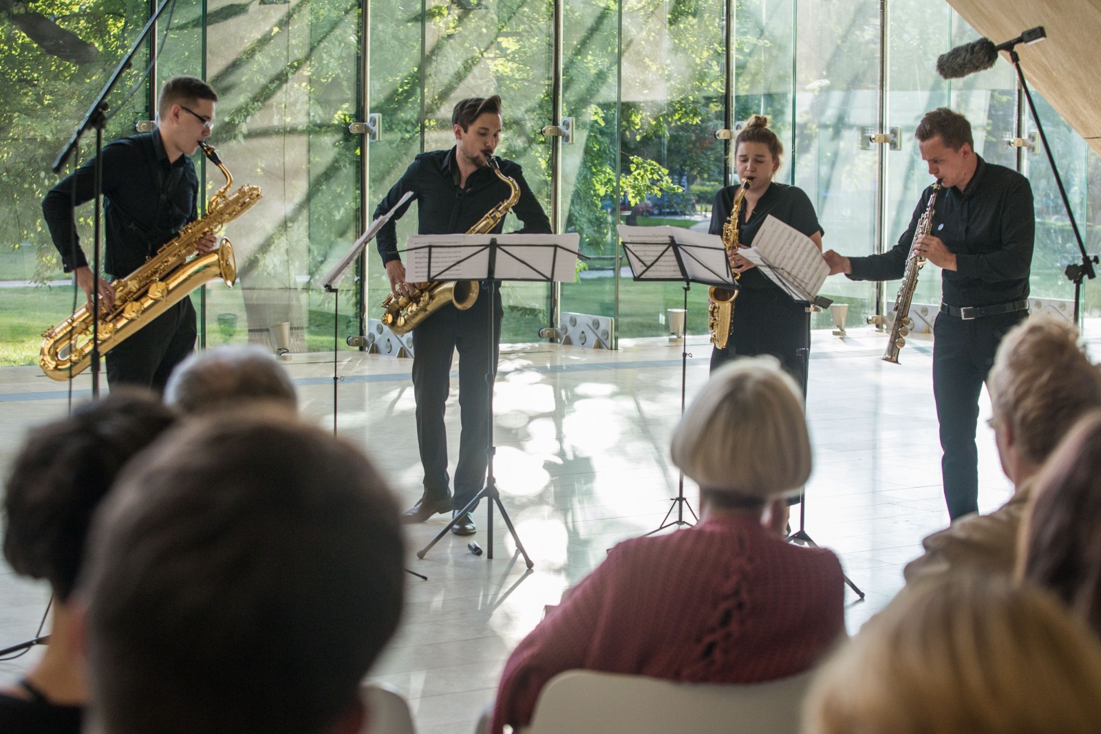 Koncert Morpheus Saxophone Quartet w Muzeum POLIN.