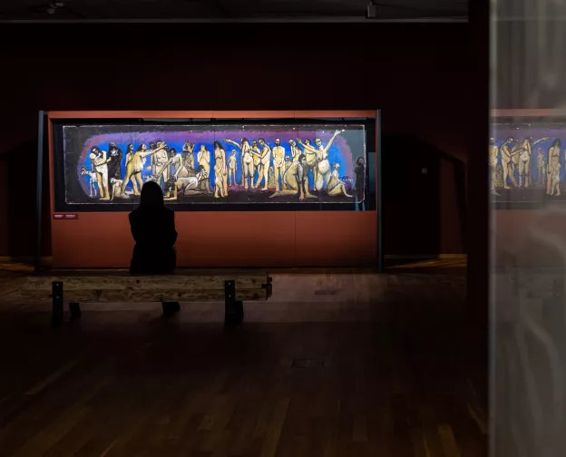 The frieze titled "Ghetto" by Marek Oberländer.