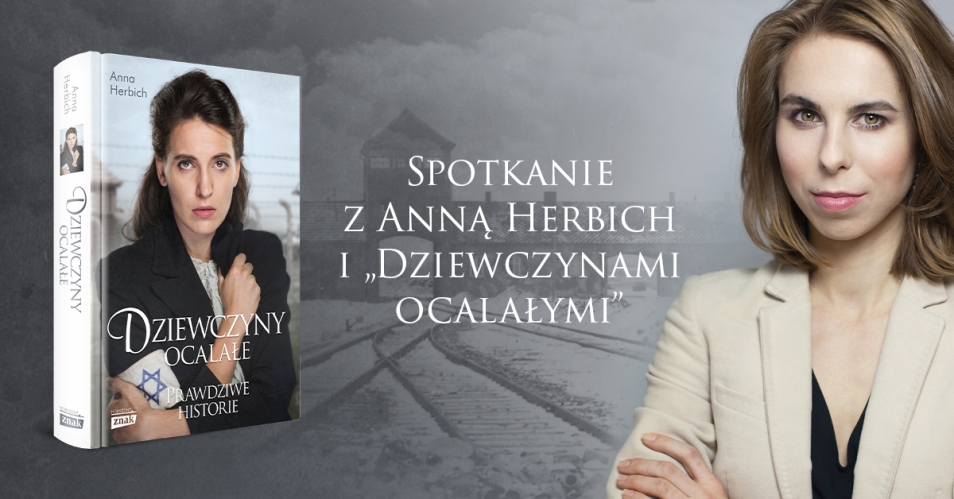 Na grafice okładka książki oraz jej autorka - Anna Herbich