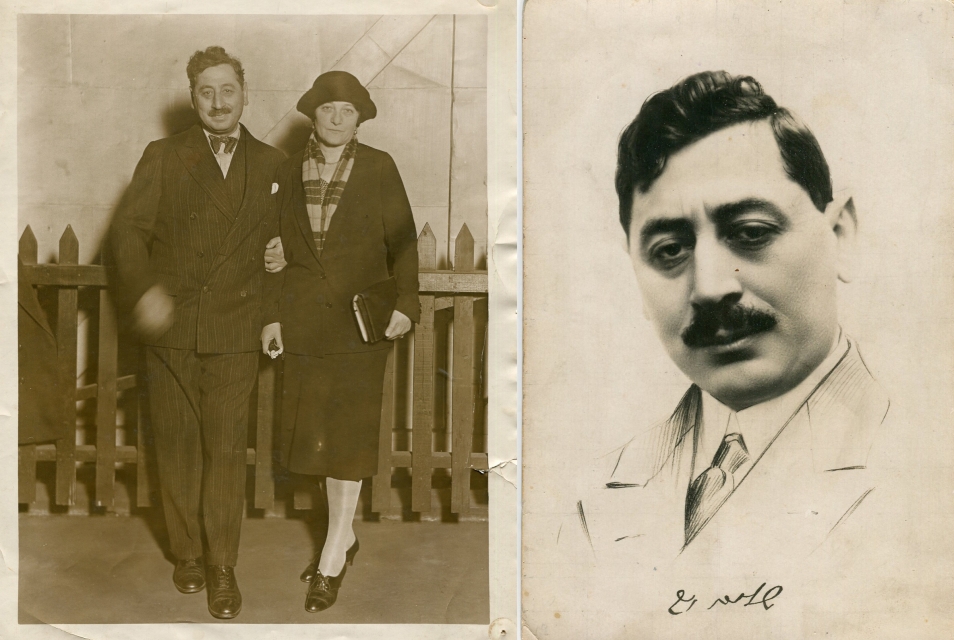 Shalom Ash with a woman; Shalom Ash - a combination of tho photographs