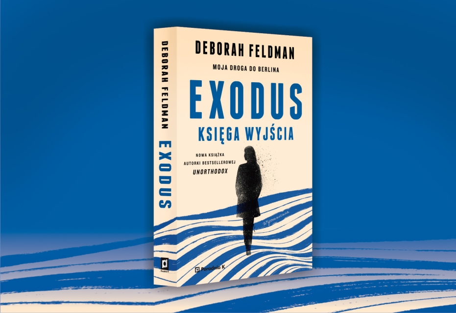 Na obrazie widzimy okładkę książki "Exodus" Deborah Feldman