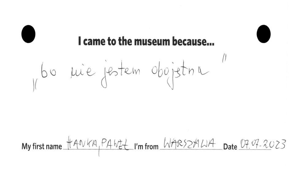 Opinia o wystawie stałej Muzeum POLIN w języku polskim