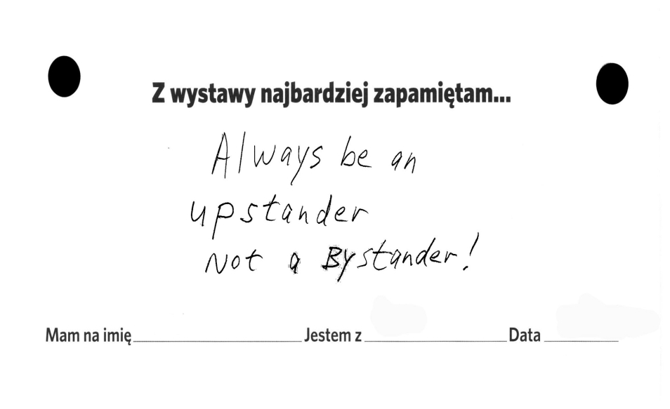 Opinia zwiedzającego o wystawie stałej w Muzeum POLIN w języku angielskim