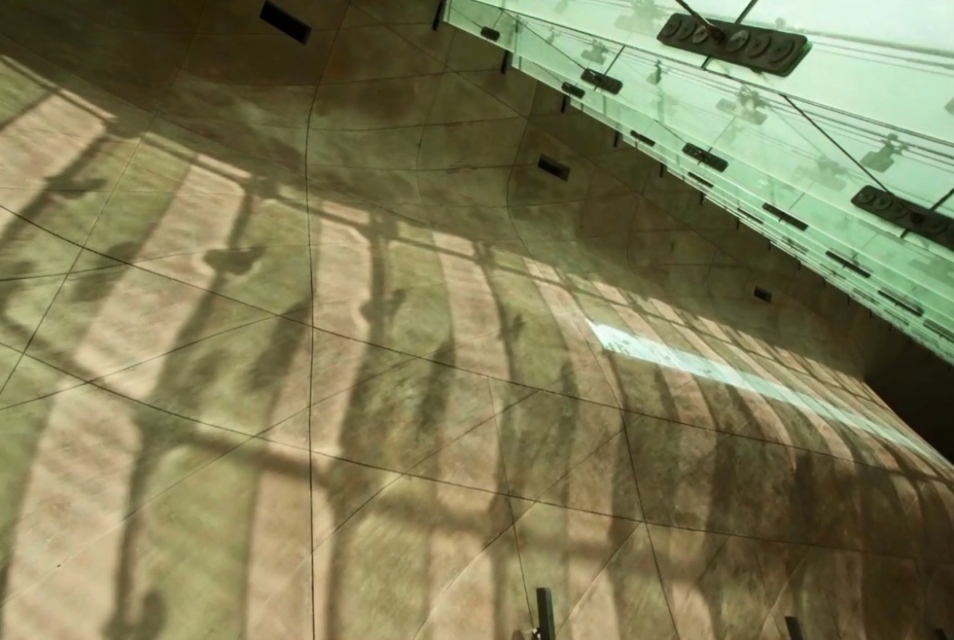 Wall in POLIN Museum building.