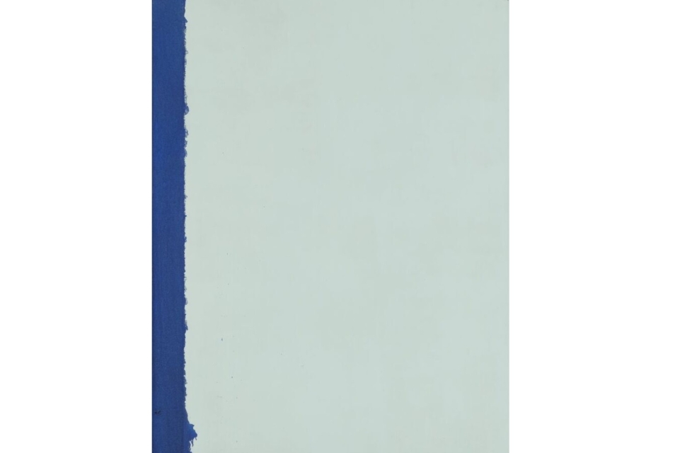 "Right Here" - Barnett's Newman work.