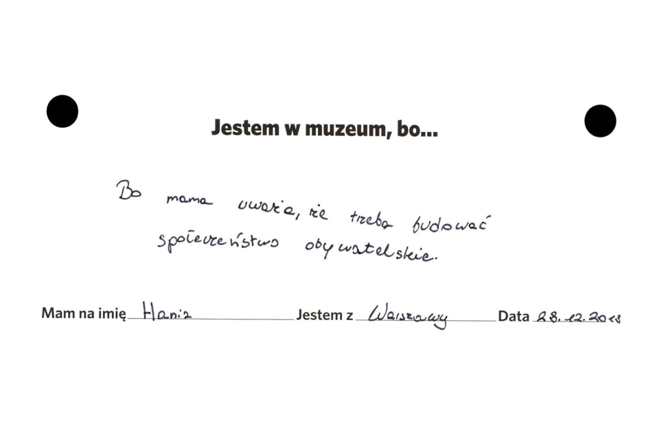 opinie o wystawie czasowej Jestem w muzeum, bo...