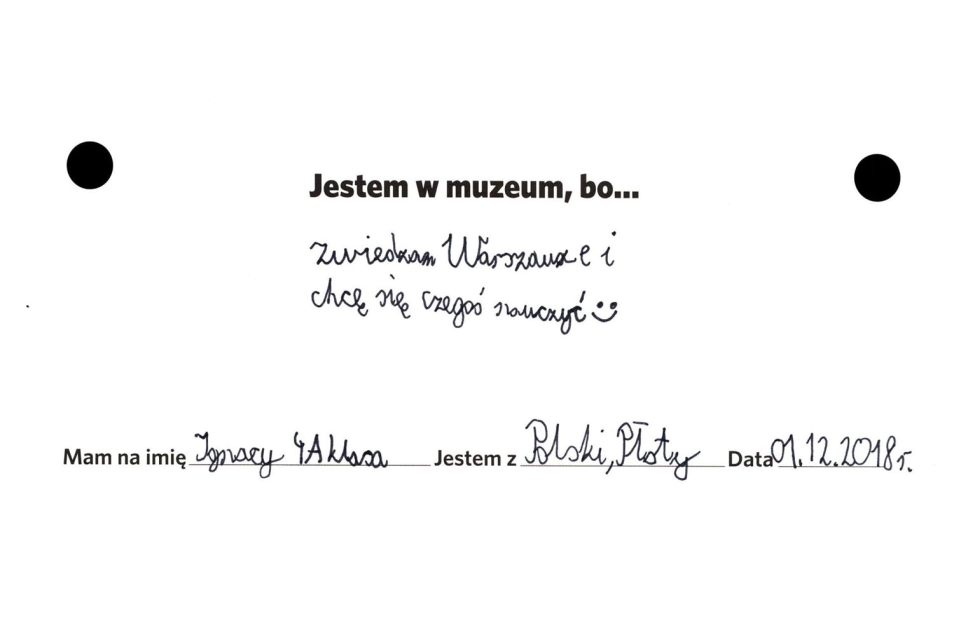 opinie o wystawie czasowej Jestem w muzeum, bo...