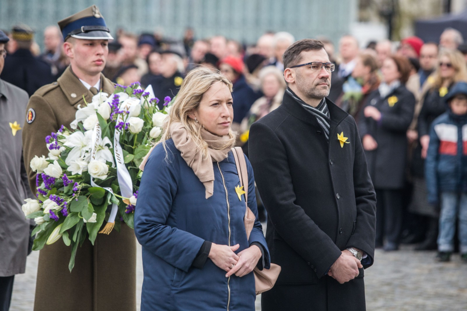 74. rocznica powstania w getcie warszawskim (19.04.2017)