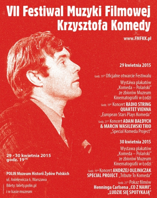 Plakat VII Festiwalu Muzyki Filmowej Krzysztofa Komedy