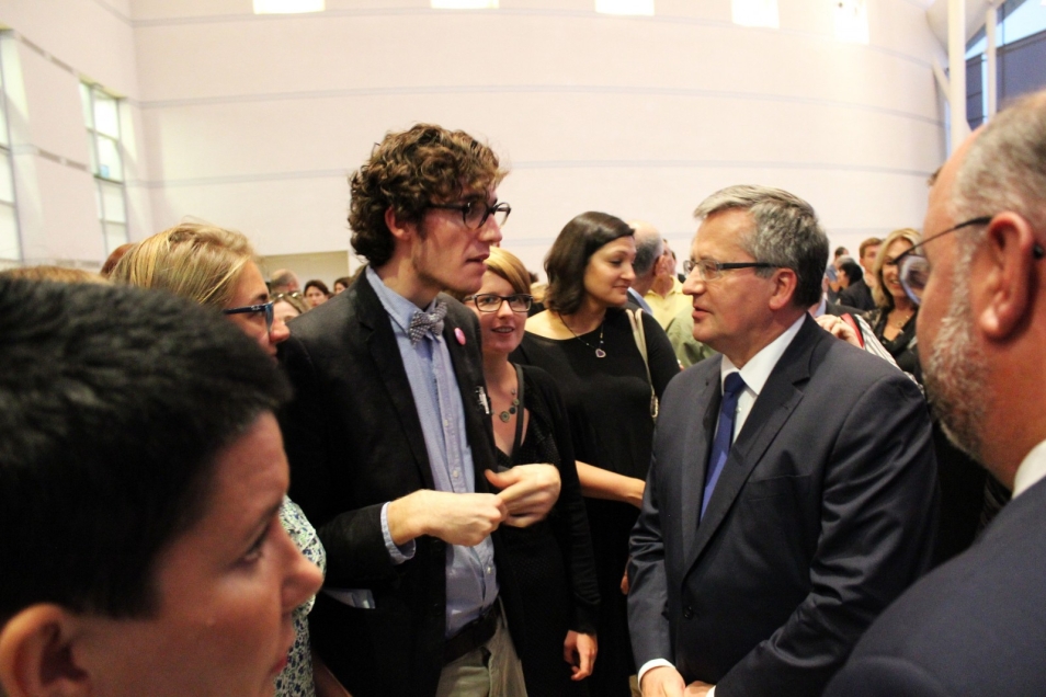 Bronisław Komorowski z wizytą w Muzeum Historii Polski.