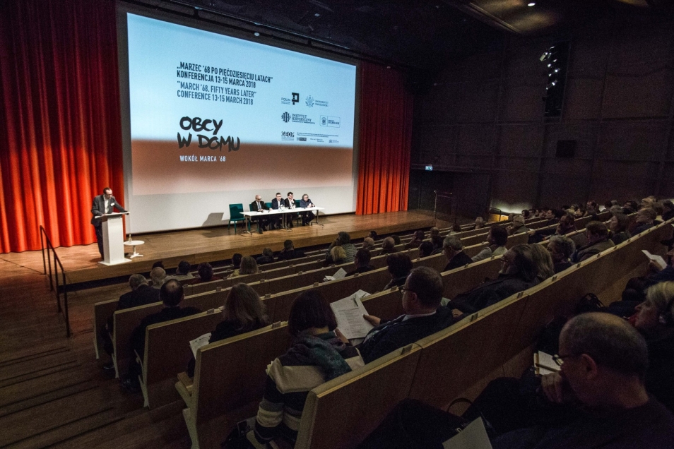 Otwarcie konferencji "Marzec '68 po pięćdziesięciu latach"