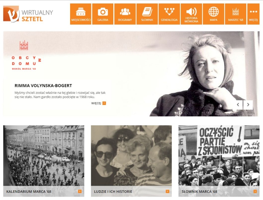 Wirtualny Sztetl, Marzec '68