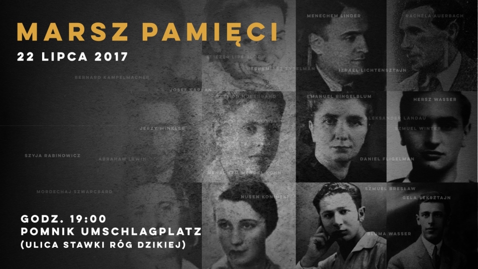 Grafika wydarzenia: Marsz Pamięci 22 lipca 2017.