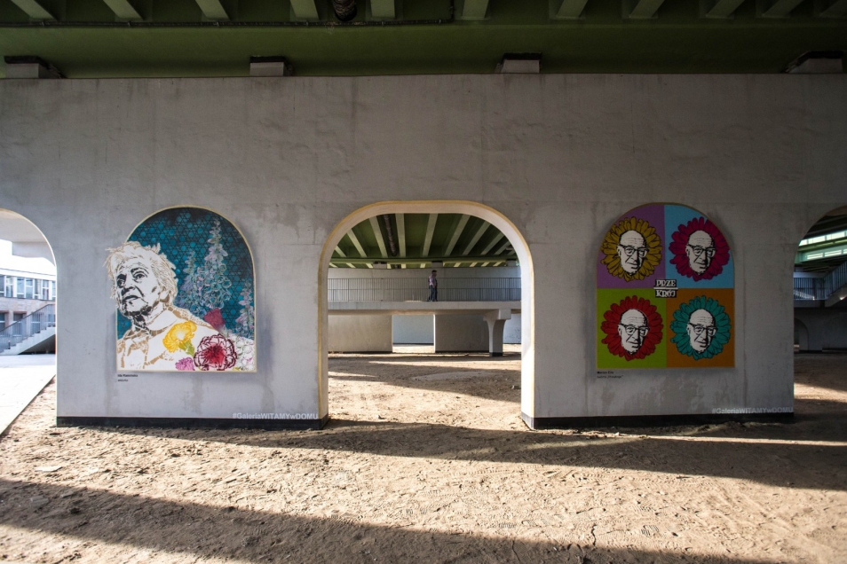 Witaj w domu, murale, Dworzec Gdański