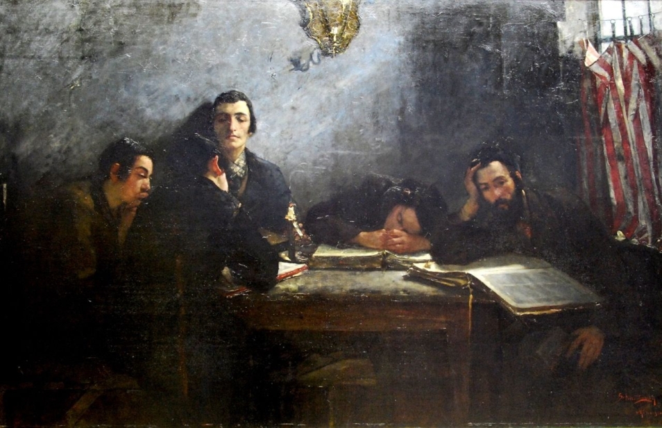 Samuel Hirszenberg - Szkoła talmudyczna