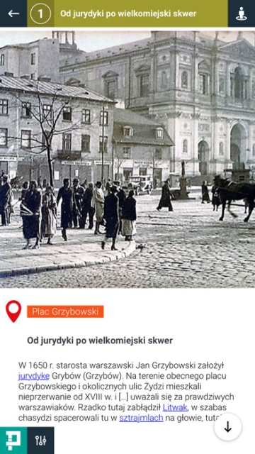 Zrzut ekranu ze strony Wirtualny Sztetl.