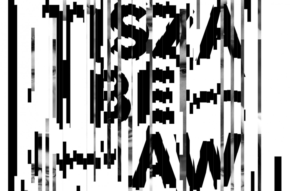 Grafika ilustracyjna Tisza be-Aw, spektakl Teatru 21.