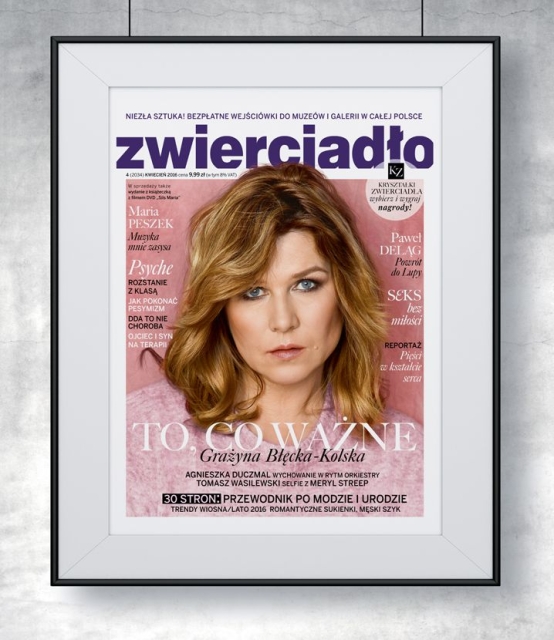 Oprawiona okładka czasopisma "Zwierciadło".