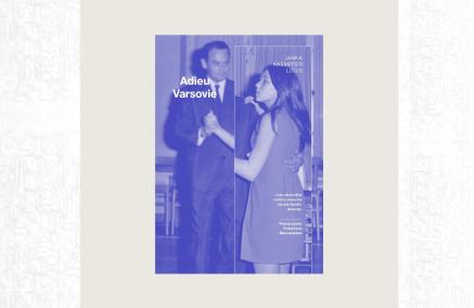 Okładka książki Janki Kaempfer Louis "Adieu Varsovie" - na zdjęciu tańcząca para.