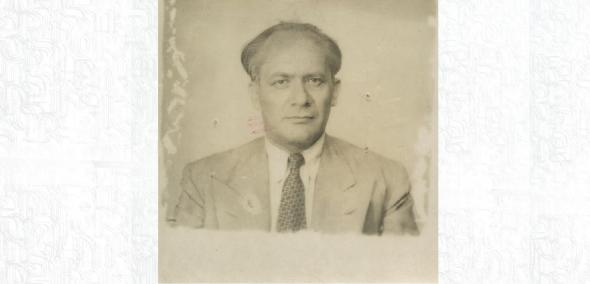 Rafał Lemkin. Stara fotografia przedstawia mężczyznę w garniturze.