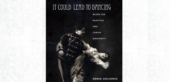 Okładka książki "It could lead to dancing" Soni Gollance. Na niej tańcząca para.