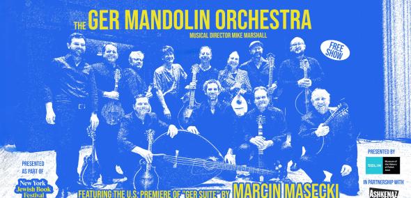 A poster of a concert of Ger Mandolin Orchestra.