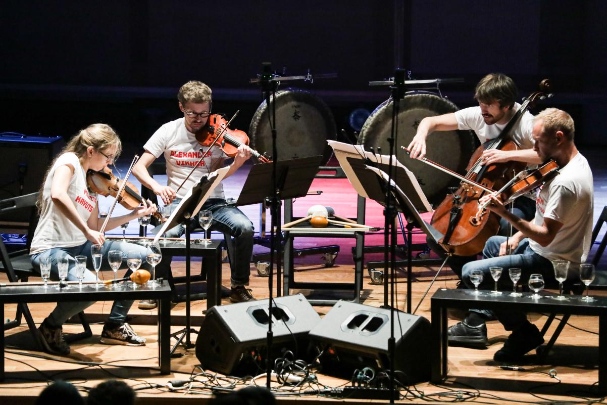 Muzycy z kwartetu Lutosławski Quartet