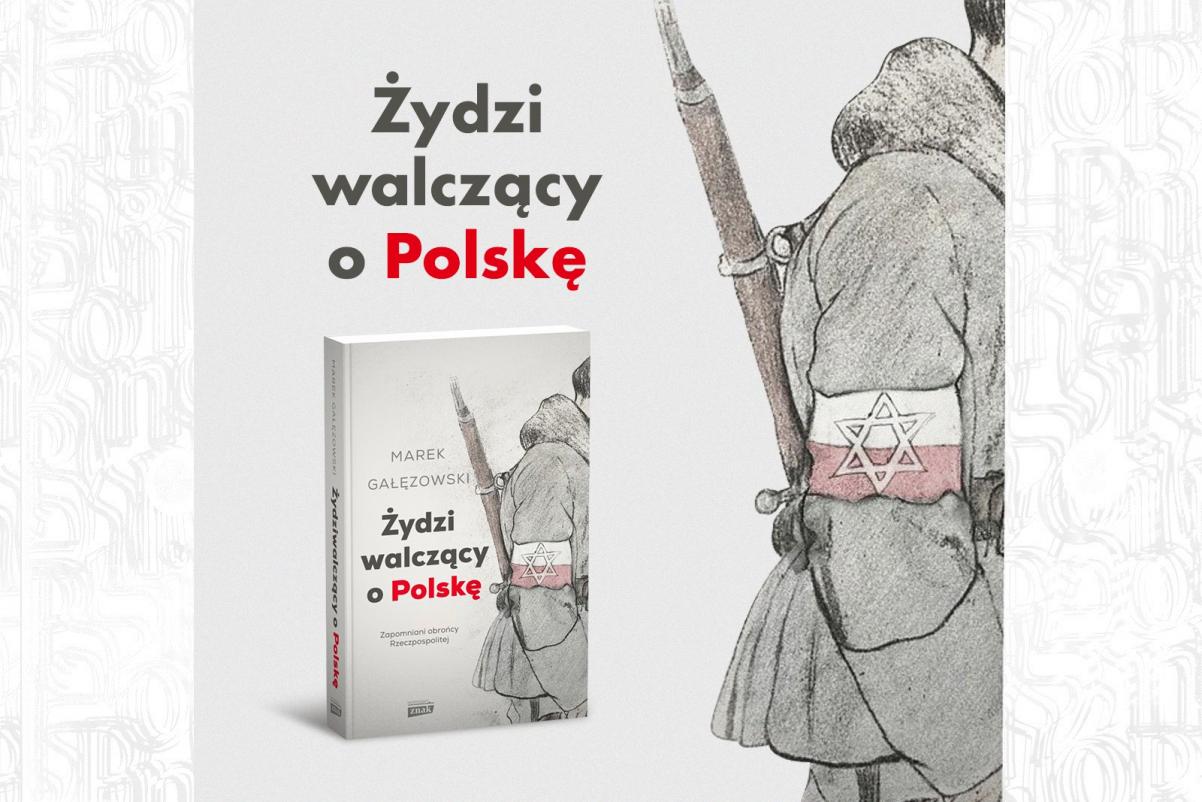 Na obrazie widzimy okładkę książki "Żydzi walczą o Polskę".