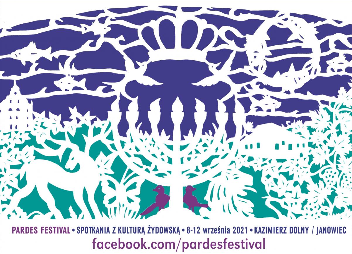 Wycinanka nawiązuje do motywów z kultury żydowskiej, jak korona, menora, zwierzęta. Kolory: biały, granatowy, zielony.
