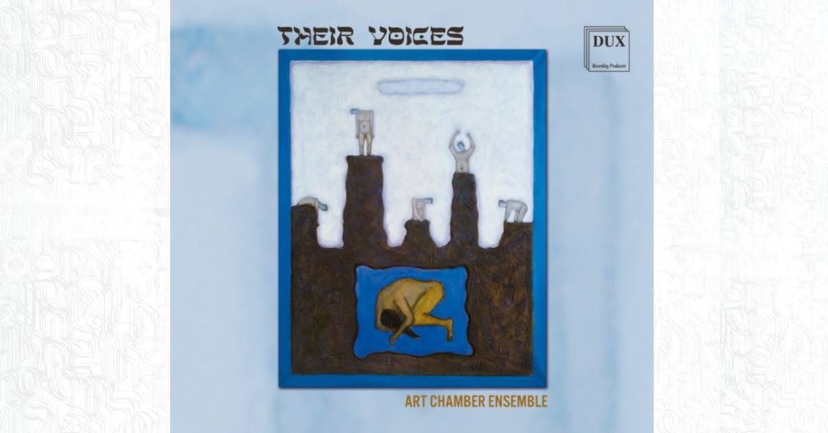 Okładka albumu "Ich Głosy" z tekstem w języku angielskim "Their Voices".