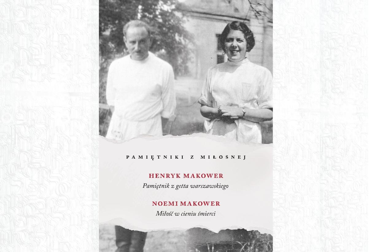Henryk i Noemi Makowerowie w białych kitlach na okładce książki "Pamiętniki z Miłosnej".