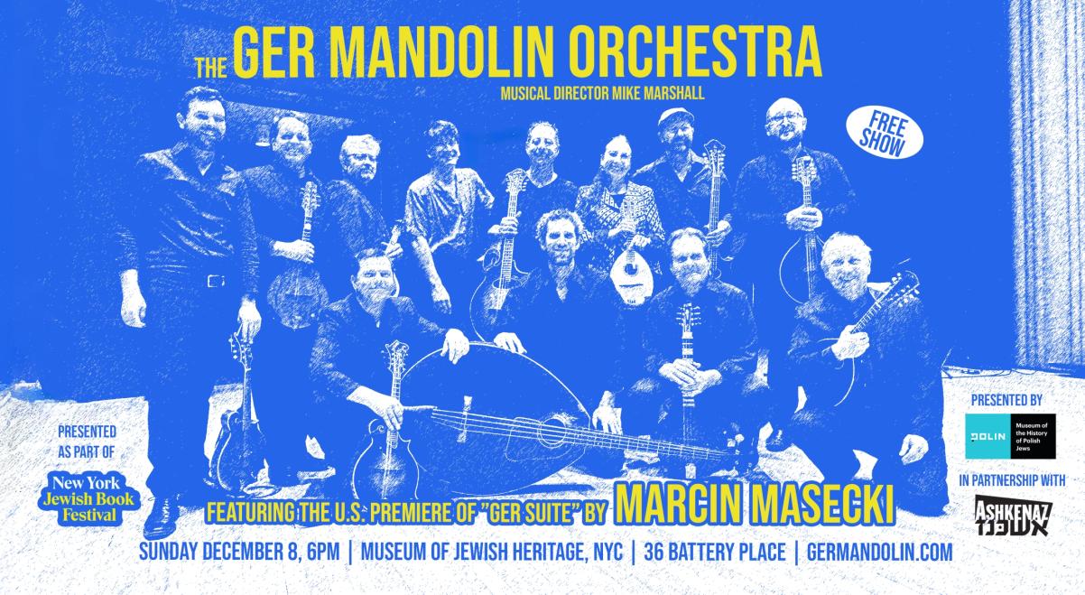 A poster of a concert of Ger Mandolin Orchestra.