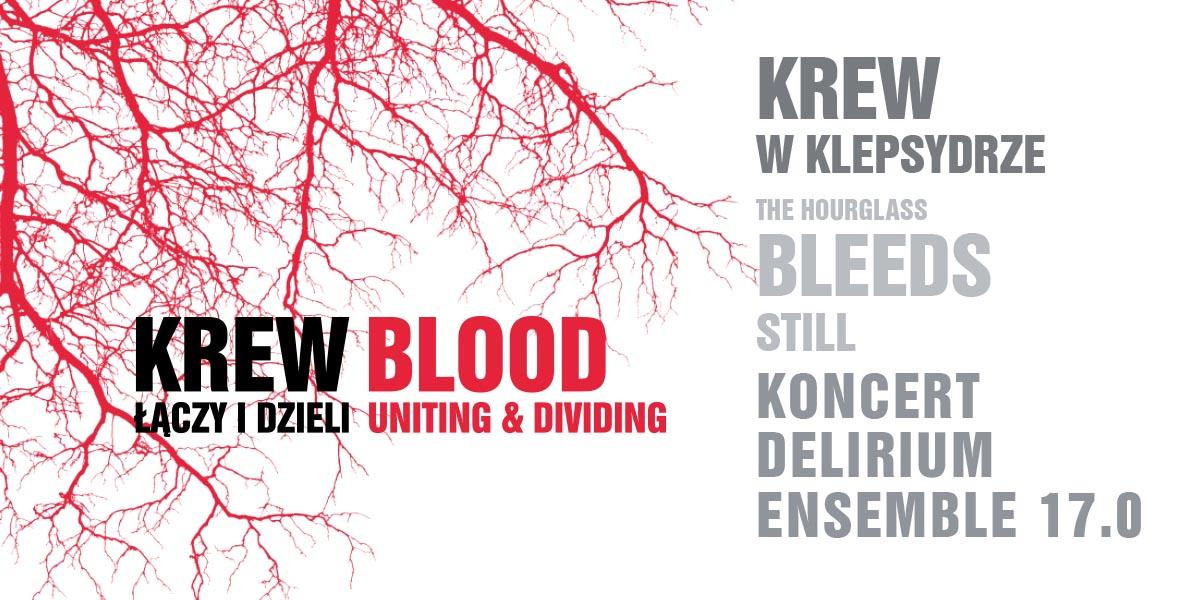 Krew. Łączy i dzieli / Blood uniting and dividing - grafika promująca wystawę.